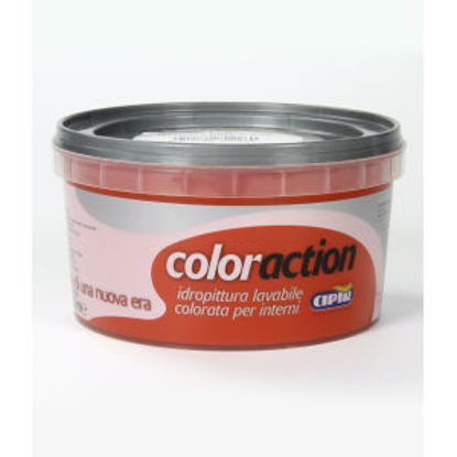 Immagine di Coloraction - lavabile - pittura acrilica lavabile colorata per interno. rosso mirÒ - 750 ml                                                                                                                                                                                                                                                                                                                                                                                                                        