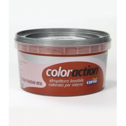 Immagine di Coloraction - lavabile - pittura acrilica lavabile colorata per interno. rosso vitruvio - 750 ml                                                                                                                                                                                                                                                                                                                                                                                                                    