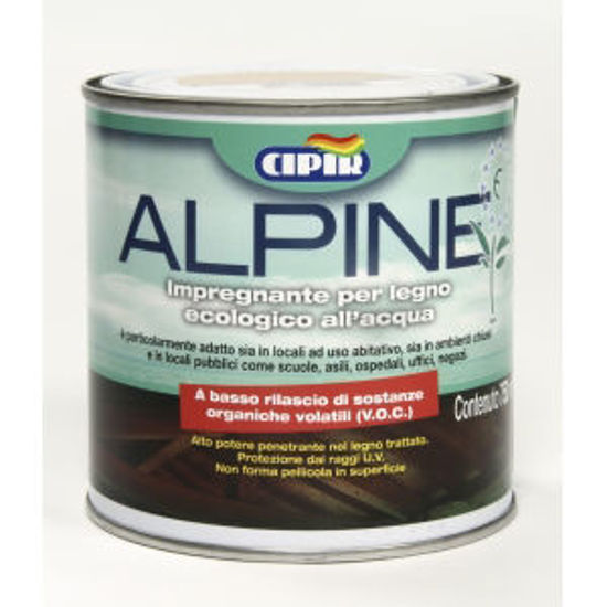 Immagine di 'alpine', impregnante all'acqua per legno, ecologico, colore mogano, 750 ml.                                                                                                                                                                                                                                                                                                                                                                                                                                        