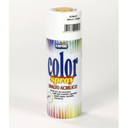 Immagine di Color spray - smalto acrilico spray, brillante per esterni e interni. giallo cromo - 400 ml                                                                                                                                                                                                                                                                                                                                                                                                                         