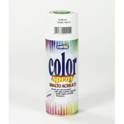 Immagine di Color spray - smalto acrilico spray, brillante per esterni e interni. verde prato - 400 ml                                                                                                                                                                                                                                                                                                                                                                                                                          