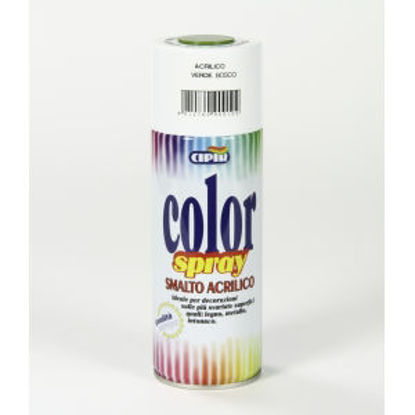 Immagine di Color spray - smalto acrilico spray, brillante per esterni e interni. verde bosco - 400 ml                                                                                                                                                                                                                                                                                                                                                                                                                          