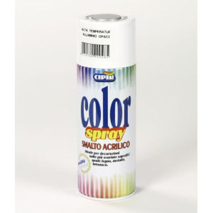 Immagine di Color spray - smalto acrilico spray, brillante per esterni e interni. grigio opaco alta temp - 400 ml                                                                                                                                                                                                                                                                                                                                                                                                               