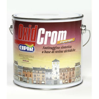 Immagine di Oxidcrom - vernice di fondo diluibile con acquaragia.  rosso inglese - 2500 ml                                                                                                                                                                                                                                                                                                                                                                                                                                      