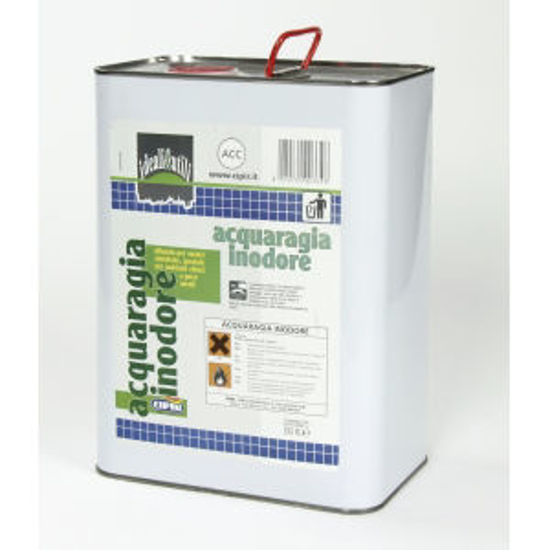 Immagine di Acquaragia inodore - diluente per vernici sintetiche, speciale per ambienti chiusi e poco aerati. 5000 ml                                                                                                                                                                                                                                                                                                                                                                                                           