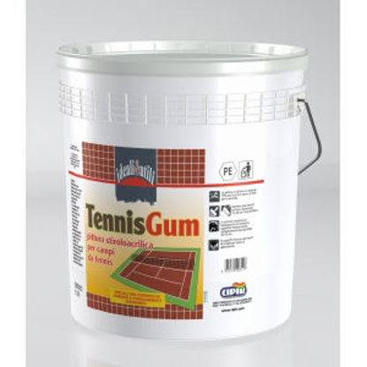 Immagine di Tennisgum - pittura stirolo-acrilica per campi da tennis,. rosso inglese - 15 lt                                                                                                                                                                                                                                                                                                                                                                                                                                    
