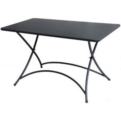 Immagine di tavolo pieghevole in ferro, dimensioni cm.120x70 h.72                                                                                                                                                                                                                                                                                                                                                                                                                                                               