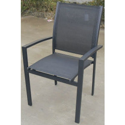 Immagine di sedia in alluminio e textilene dimensione cm.58x62 h.90                                                                                                                                                                                                                                                                                                                                                                                                                                                             