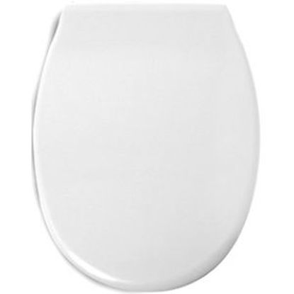 Immagine di Sedile wc modello 'polo', colore bianco.                                                                                                                                                                                                                                                                                                                                                                                                                                                                            