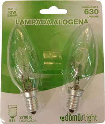 Immagine di Lamp.alogena oliva e14 42w 2pz                                                                                                                                                                                                                                                                                                                                                                                                                                                                                      