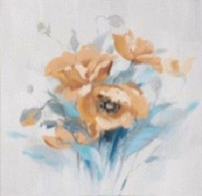 Immagine di Quadro olio fiori arancio 60x60x2,8                                                                                                                                                                                                                                                                                                                                                                                                                                                                                 