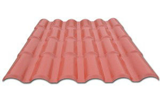 Immagine di Lastra di copertura modello roma colore terracotta cm. 1080x1968                                                                                                                                                                                                                                                                                                                                                                                                                                                    