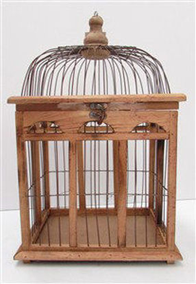 Immagine di Gabbia per uccelli in legno imxial 27,5x22,5x45cm                                                                                                                                                                                                                                                                                                                                                                                                                                                                   