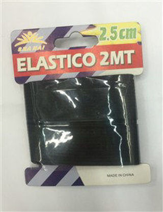 Immagine di Elastico nero spessore 2,5cm lunghezza 2mt                                                                                                                                                                                                                                                                                                                                                                                                                                                                          