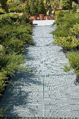 Immagine di Piastrella flessibile multiplate cm. 55,5x55,5x1,2h. grigia, drenante e autobloccante, ideale per interno, esterno e giardino.                                                                                                                                                                                                                                                                                                                                                                                      