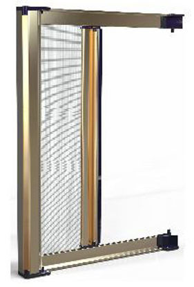 Immagine di zanzariera in kit easy laterale portafinestra, con freno, bronzo, cm.140x230 h.                                                                                                                                                                                                                                                                                                                                                                                                                                     