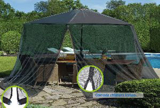Immagine di zanzariera per ombrellone e gazebo  mt. 3x2                                                                                                                                                                                                                                                                                                                                                                                                                                                                         