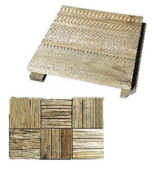 Immagine di pedana modulare, in legno di pino trattato con impregnante in autoclave, sezione listelli mm.15x6, dimensione totale cm.30x30 h.3,8                                                                                                                                                                                                                                                                                                                                                                                 
