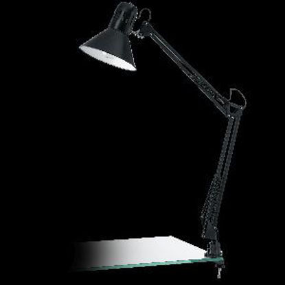 Immagine di firmo lampada da tavolo estendibile con morsetto colore nero max wattage 1x40w                                                                                                                                                                                                                                                                                                                                                                                                                                      