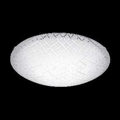 Immagine di lampada da parete a led 11w in metallo bianco vetro zigrinato diametro cm.31,5 h.9,5                                                                                                                                                                                                                                                                                                                                                                                                                                