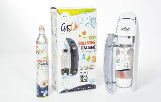 Immagine di gas-up kit gasatore + bombola gas + 1 bottiglia colore bianco                                                                                                                                                                                                                                                                                                                                                                                                                                                       