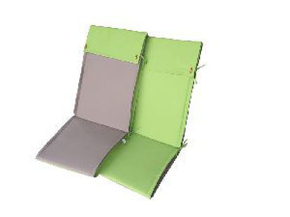 Immagine di cuscino per poltrona alta, dimensioni cm. 115x46 spessore cm.4, colore double face green/dover                                                                                                                                                                                                                                                                                                                                                                                                                      