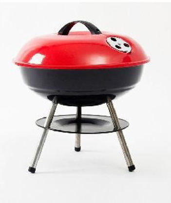 Immagine di barbecue grill kettle con coperchio, struttura lamiera acciaio spessore mm.0,3, verniciato con polveri epossidiche, grill di cottura cm. d.34 h.38,5                                                                                                                                                                                                                                                                                                                                                                