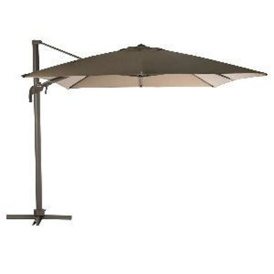 Immagine di ombrellone a braccio esagonale elea, dimensioni cm.420x300 h.263                                                                                                                                                                                                                                                                                                                                                                                                                                                    